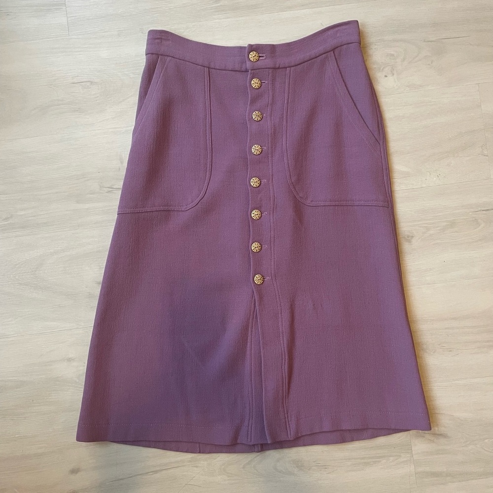 Purple A-line Skirt